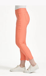 219 BUTTON DETAILED BENGALINE STRETCH TROUSERS