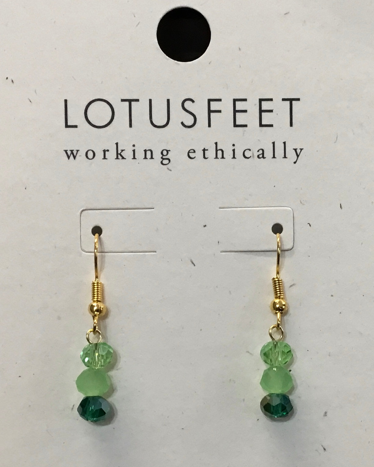 M24C Mixed Crystal Drop Earrings