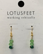 M24C Mixed Crystal Drop Earrings