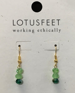 M24C Mixed Crystal Drop Earrings