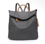 JNY902 Woven Vegan Leather Rucksack