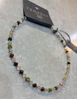 SG008N Stone and Crystal mix beaded Necklace