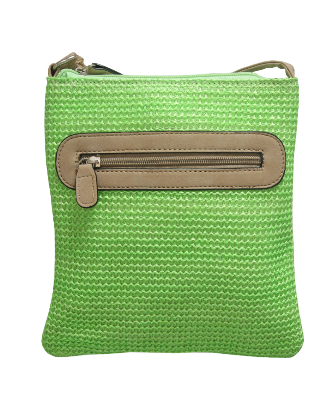 Rose Straw Crossbody Bag