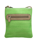 Rose Straw Crossbody Bag