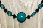 Murano Glass and Crystal Bead Necklace