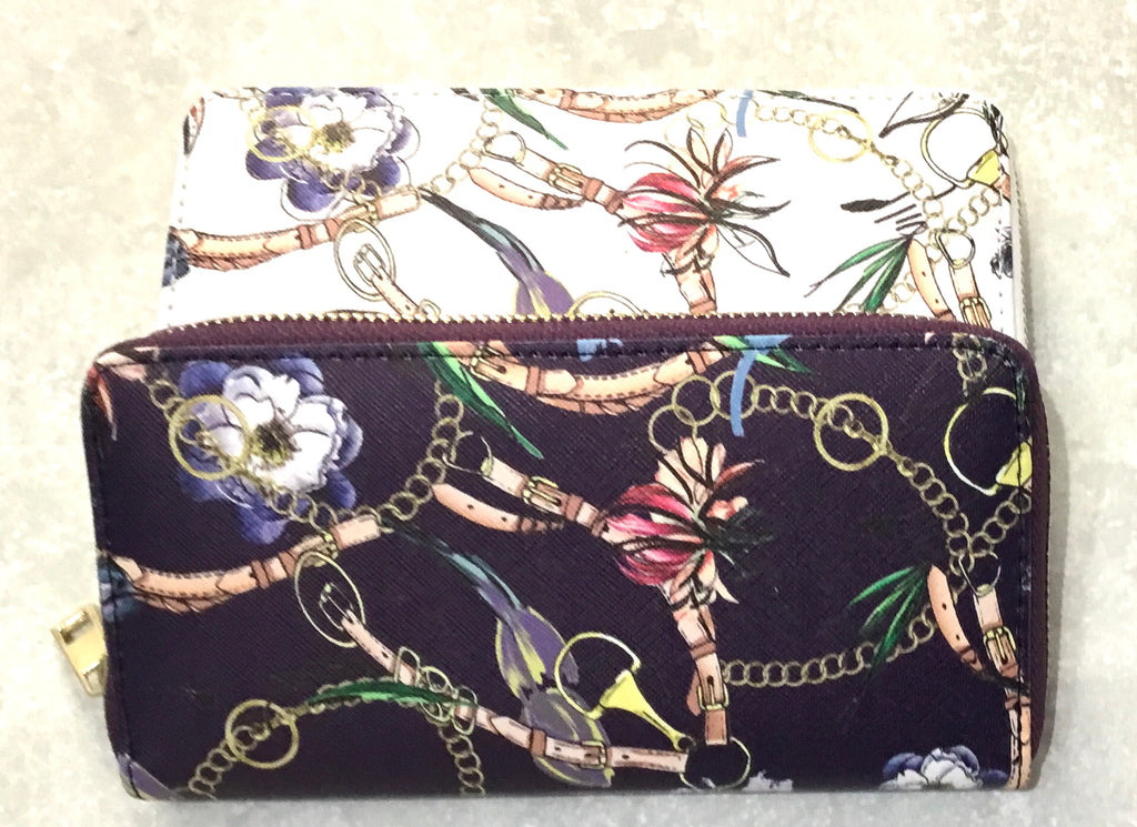5642 Floral Chain Print Purse