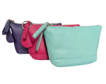 Carrie Leather Zip Cosmetic Case