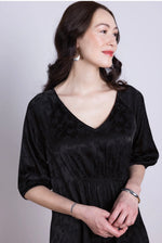 VJ2197 JACQUARD MIDI DRESS
