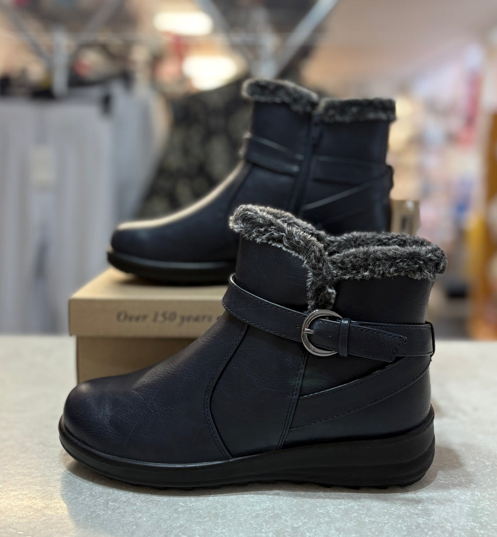 Skye Navy Ankle Boot