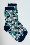 Lms21 BAMBOO FLORAL PRINT SOCKS