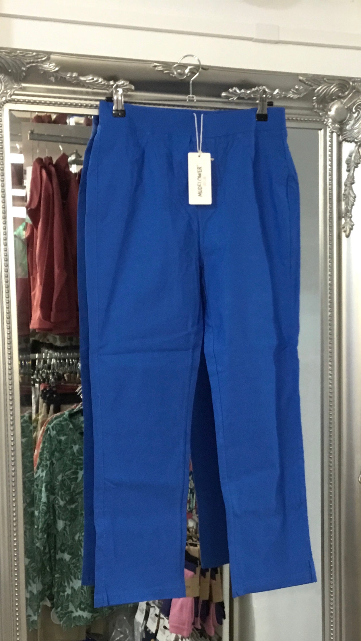 459 Ankle Grazer Stretch pull up Trouser