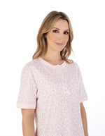 Floral Print 42" Interlock Jersey Nightdress ND04125