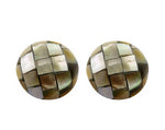 ER174 ROUND SHELL EARRINGS