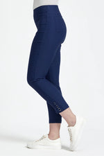 216 EYELET DETAILED BENGALINE STRETCH TROUSERS