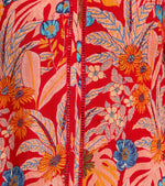 241 TROPICAL PRINT LADDER TRIM TOP