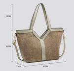 M2727 Vegan Suede Shoulder Bag