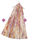 8090 Foiled Swirl Print Scarf