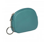 7283 LORENZ COMPACT ZIP ROUND COIN PURSE WITH KEYRING*