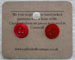 Button Stud Earrings