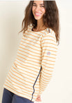 STRIPE BELLA CREW SWEAT