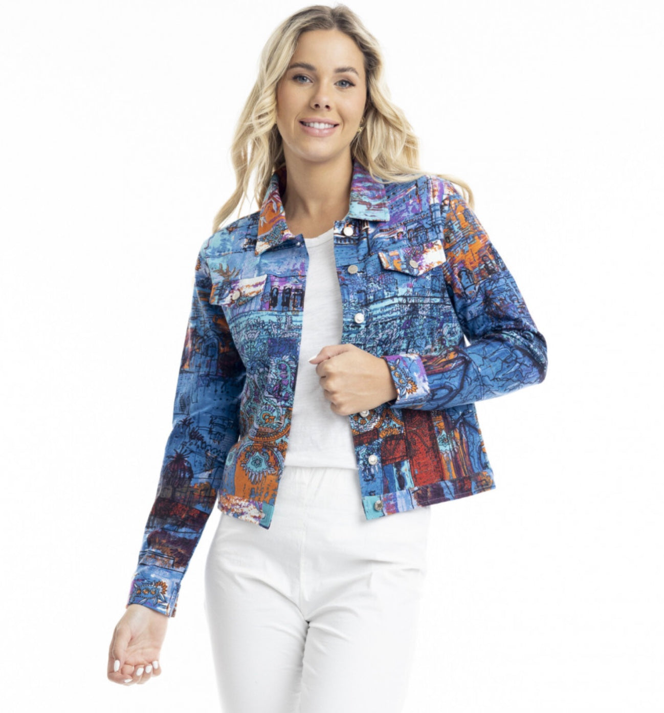 22993 Ponte Jacket Jasalmer Blue