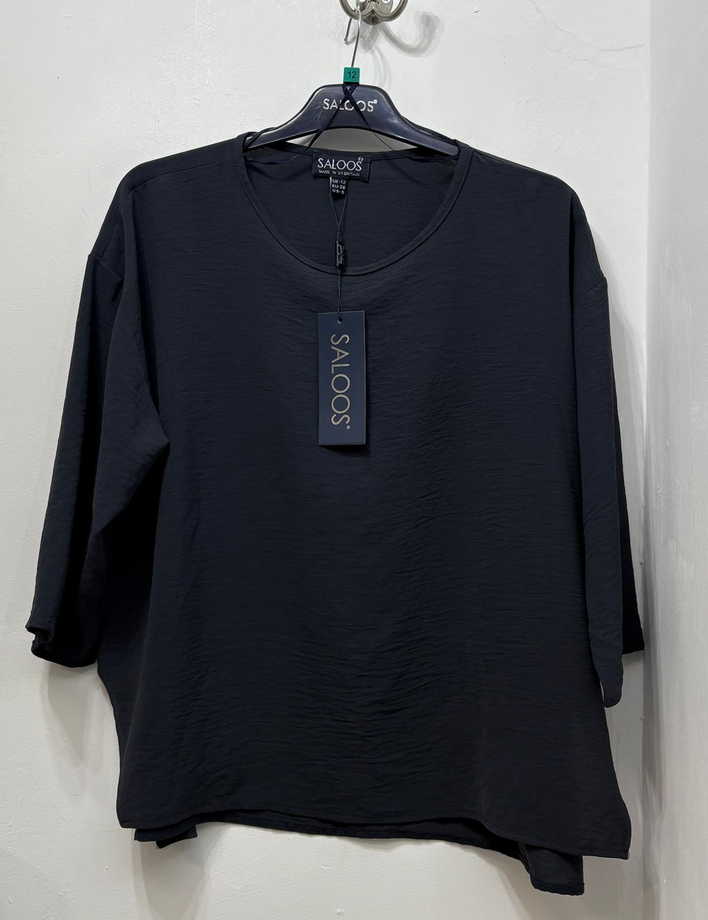 5974 Charcoal boxy Top