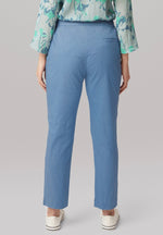 Stretch Light Poplin Folly Trouser - Soft Blue