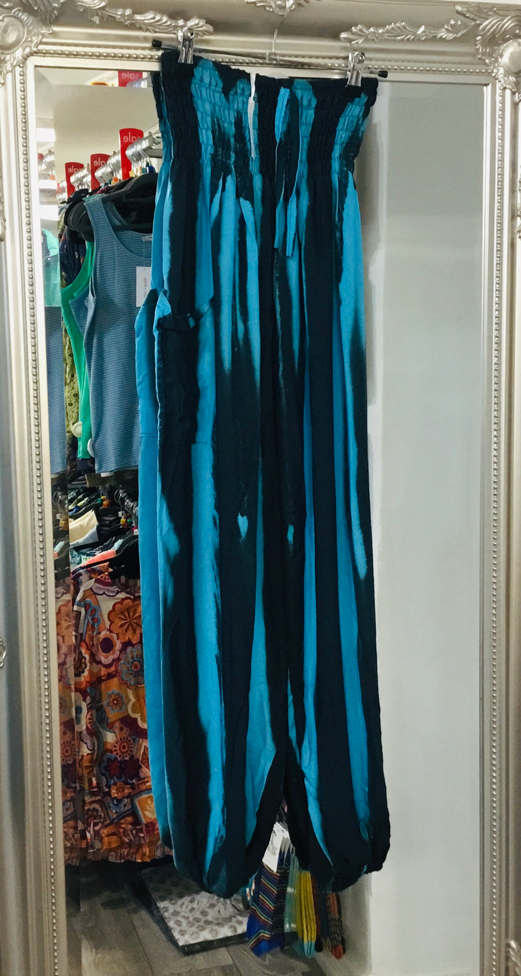 LS1410 Tye Dye Harem Trouser