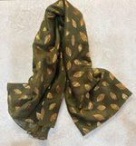 TR6653 Gold Leave Scarf