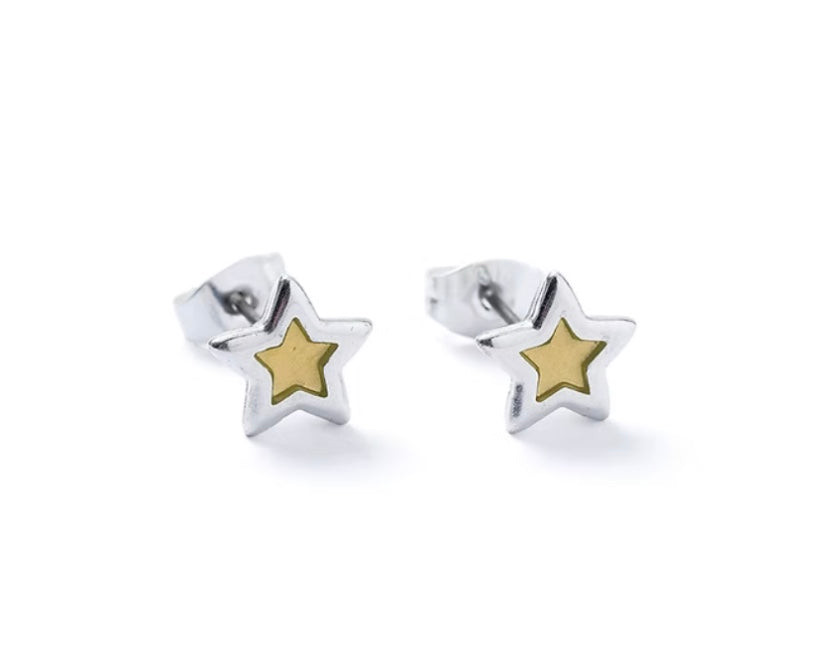 Silver Plated Stud Earrings