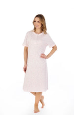 Floral Print 42" Interlock Jersey Nightdress ND04125