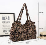 25417 Leopard Print Tote Bag