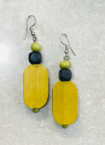 BB6304 WOODEN BEAD EARRING