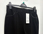 707T Black Ponte Straight Leg Trouser
