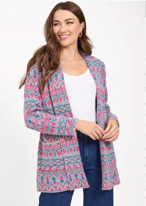 539 Edge to Edge Fairisle Cardigan