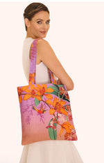 TOT19 CANVAS TOTE BAG - BOTANY BLISS - LAVENDER