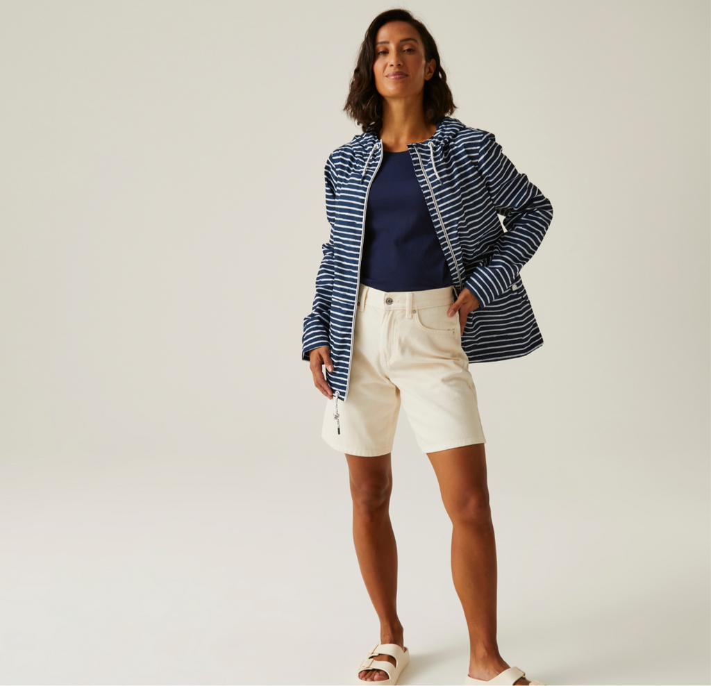 RWW448 Bayletta Stripe Navy and White Jacket