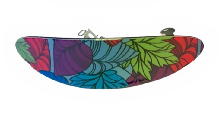 SH9115 Tropical Print Acrylic Hair Slides