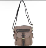 Fenland Canvas & Leather Crossbody Bag: FEN-752