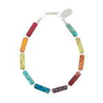 EH1865 Rainbow Jasper Semi-Precious Beaded Earrings