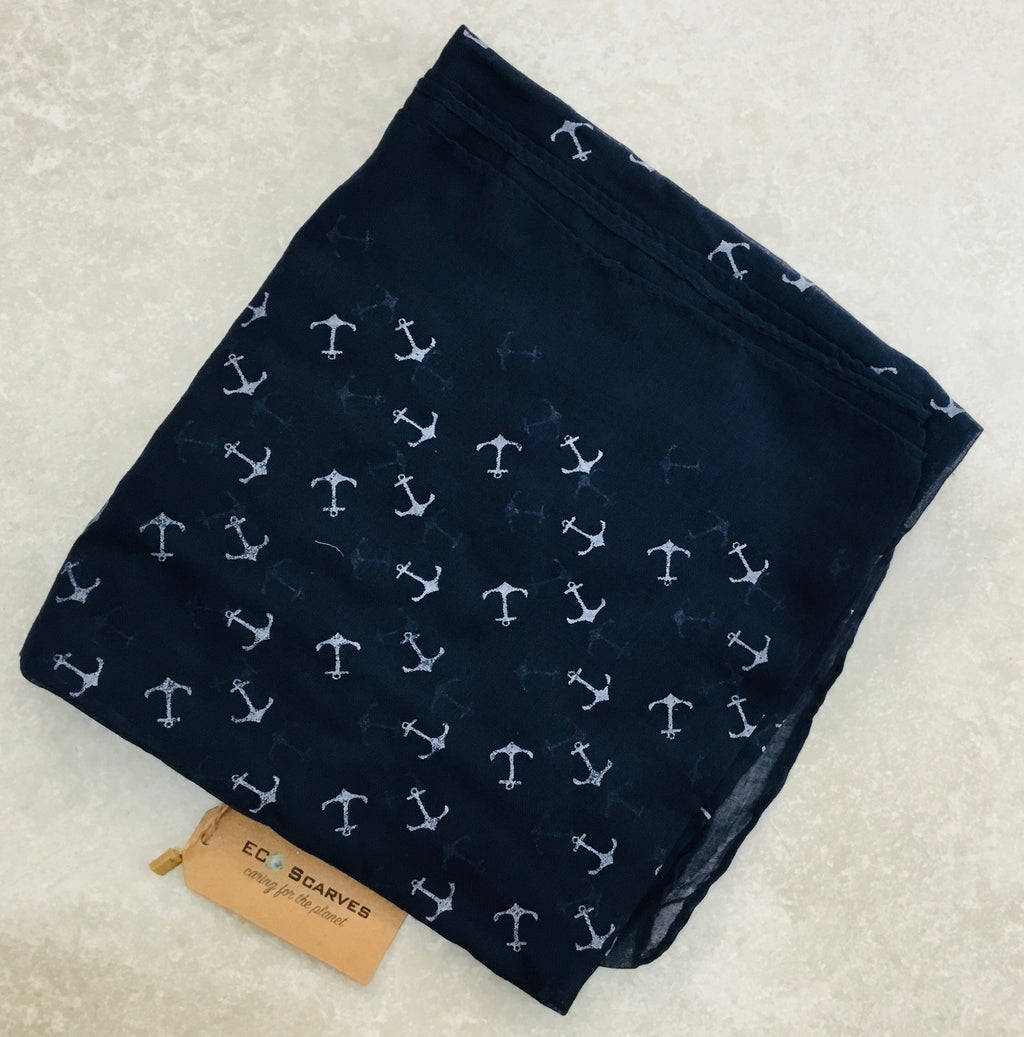 RC22121 Anchor Design Scarf
