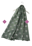 2293 Silver Tree Print Scarf