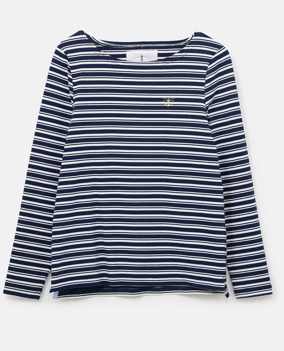 Causeway Breton Top - Navy Stripe