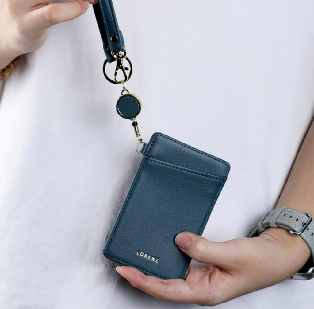 7291 LORENZ ID/CREDIT CARD HOLDER WITH RETRACTABLE STRAP & CLIP