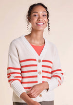 KS7084 ORGANIC COTTON STRIPED CARDI