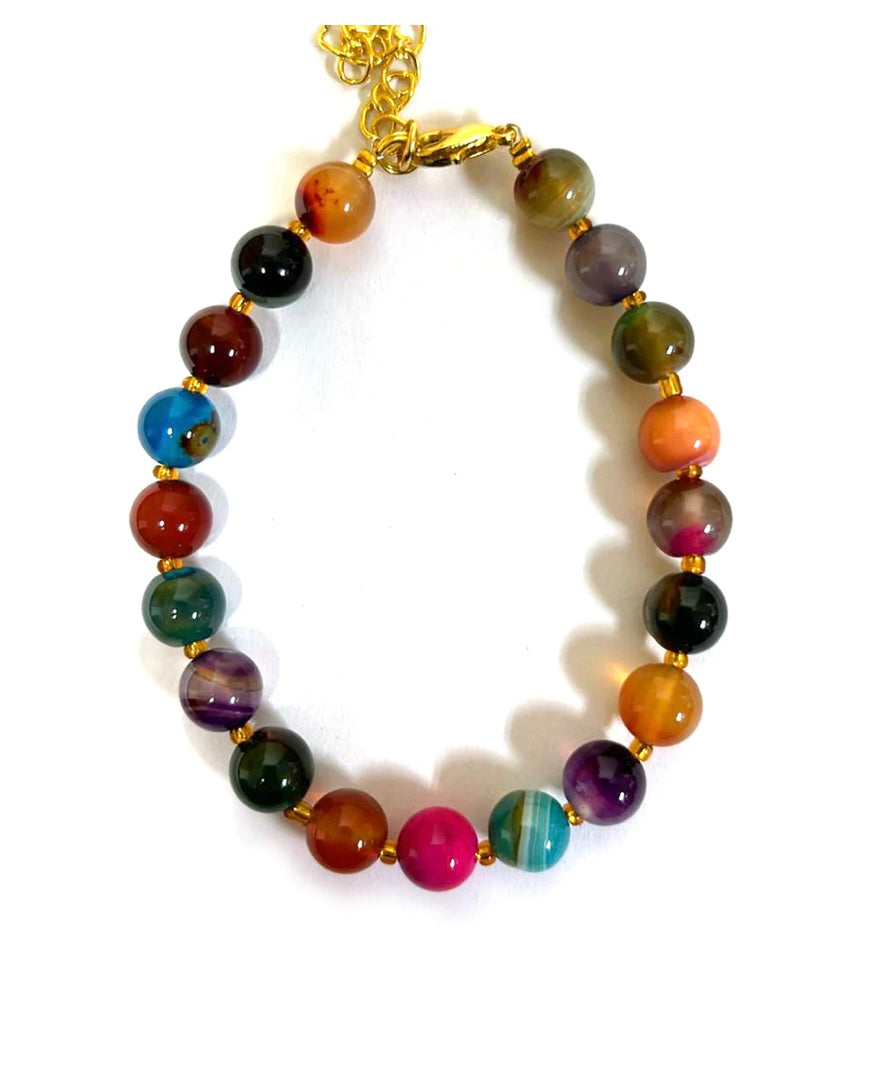 M2241 RAINBOW AGATE NECKLACE