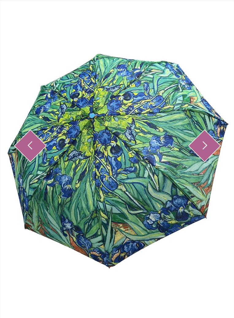 7454 Van Gogh Irises Print Umbrella (Short)
