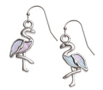 Paua Shell Flamingo Earrings