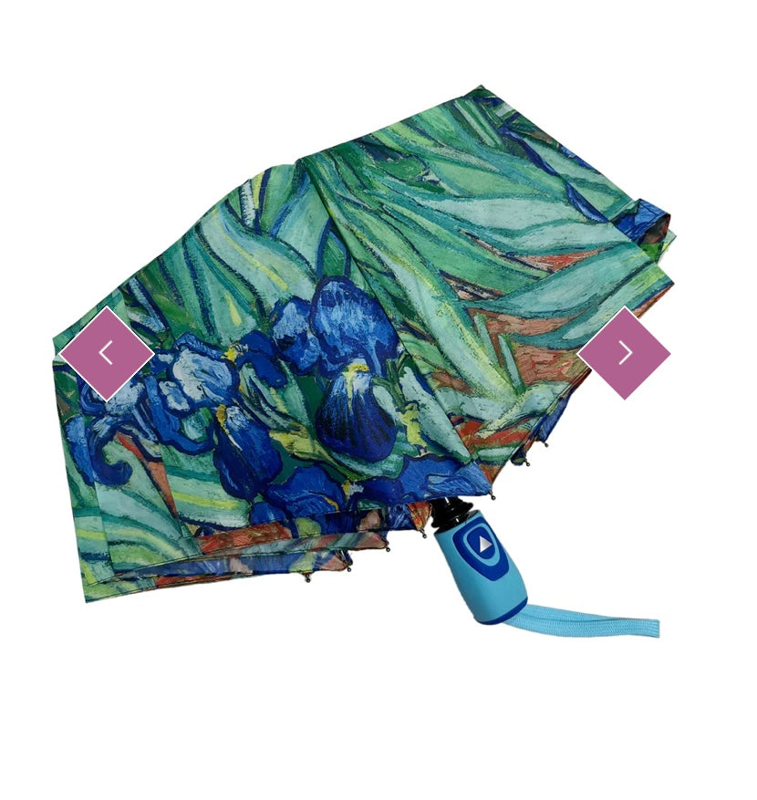 7454 Van Gogh Irises Print Umbrella (Short)