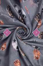 5036 Mixed Cats / Kitten Print Scarf